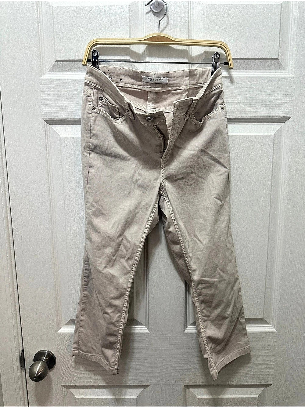 Cambio Straight Leg Pants in Beige Like New